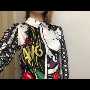 funky, vintage pop art shirt